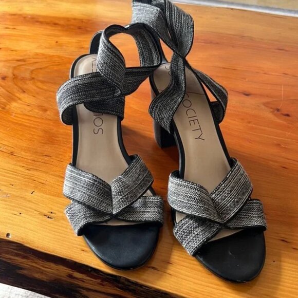 Sole society Josey Block heel sandals - womens size 9 - Picture 1 of 11
